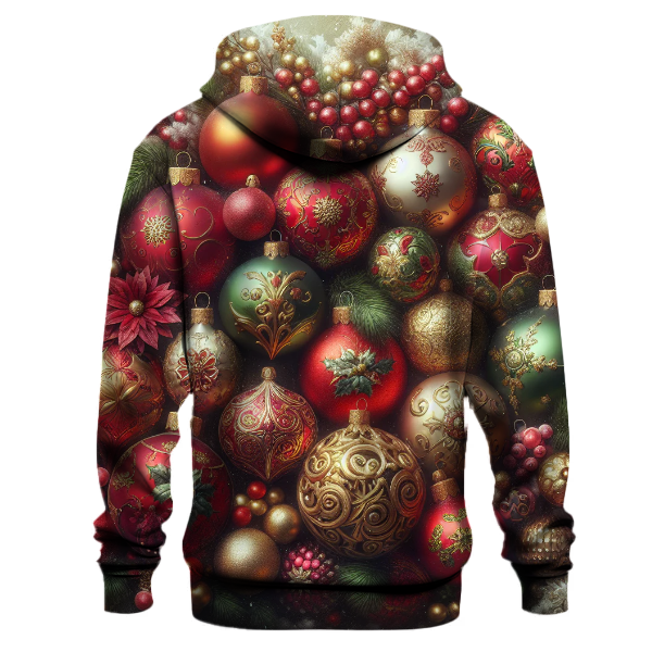 Vintage Christmas Ornaments Hoodie