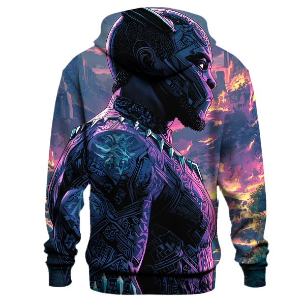 Chadwick Boseman: Regal Echoes of the Noble Black Panther Hoodie