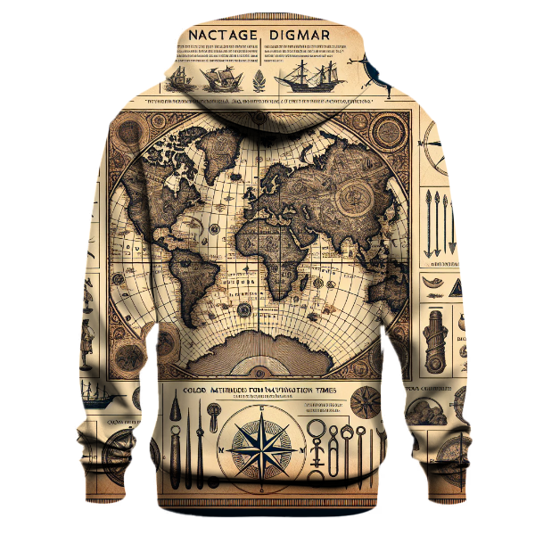 Vintage Explorer's Map Hoodie