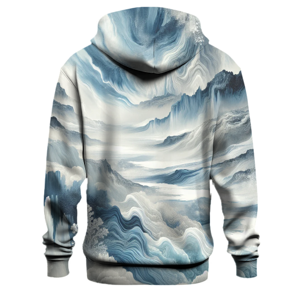 Arctic Ice Tie-dye Design Hoodie