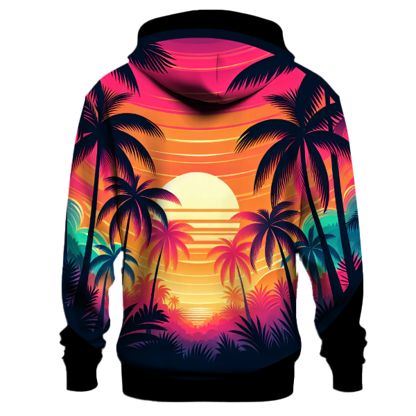 Tropical Neon Escape Hoodie