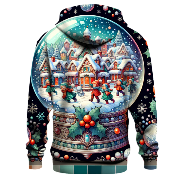 Joyful Snow Globe Scene Hoodie