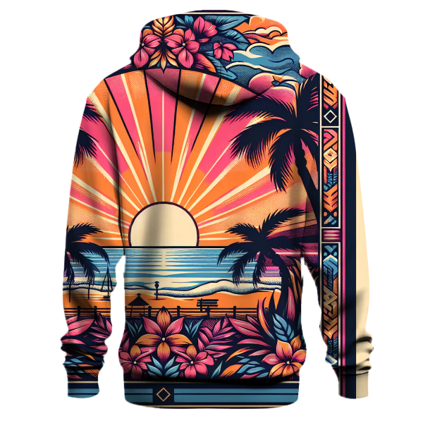 Retro Beach Sunset Hoodie