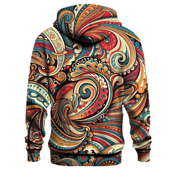 Vibrant Paisley Patterns Hoodie