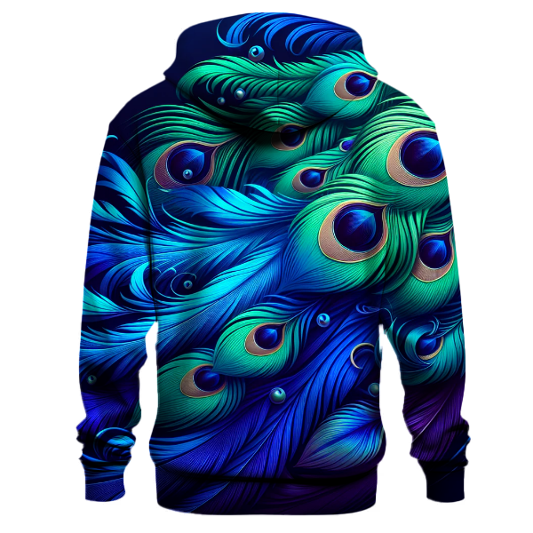 Peacock Feather Gradient Hoodie