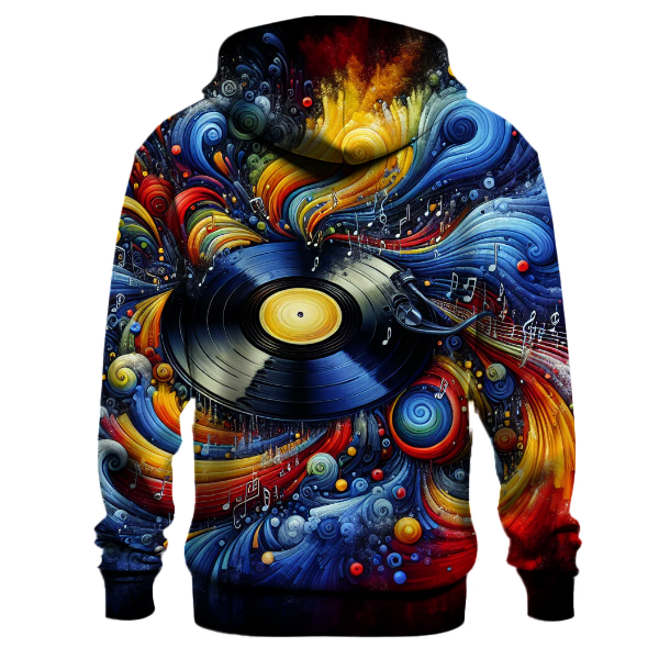 70s Vinyl Record Groove Hoodie