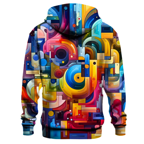 Dynamic Abstract Art Hoodie