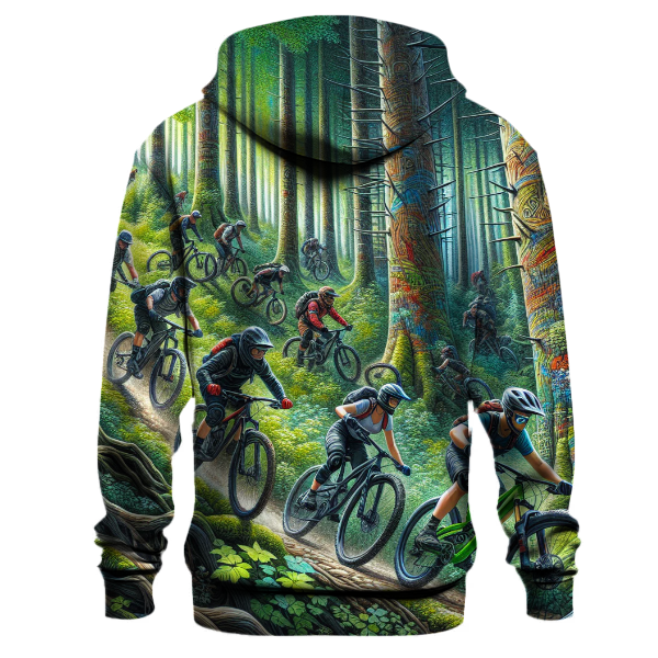 Mountain Biking Trail Hoodie Custom Hoodies