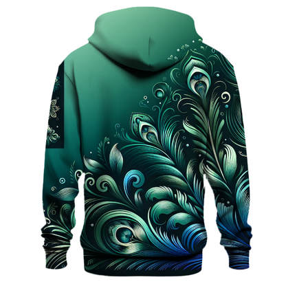 Peacock Feather Radiance Hoodie