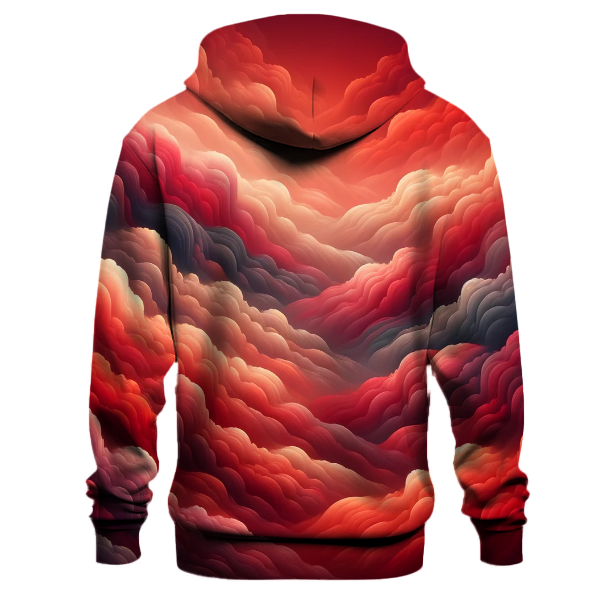 Crimson Dusk Gradient Hoodie