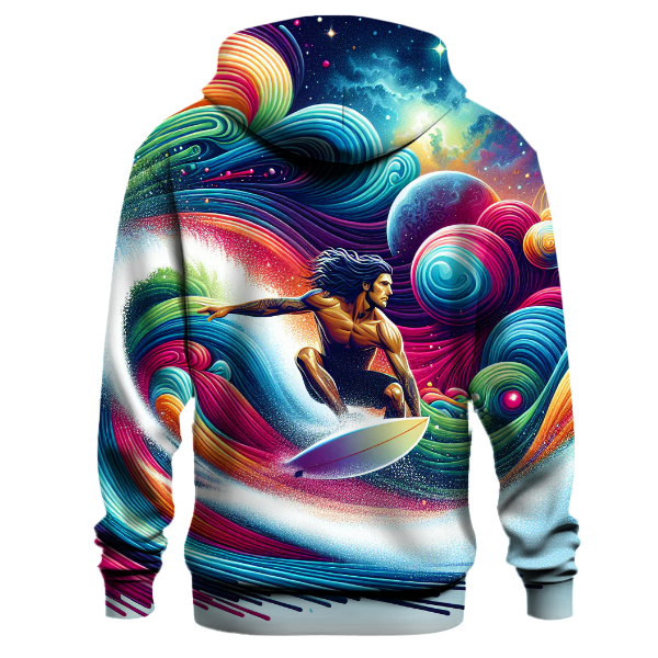 Cosmic Wave Surfer Hoodie