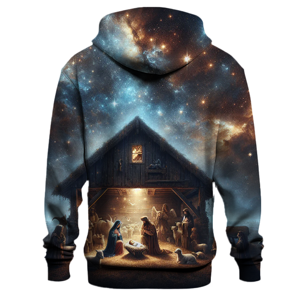 Starry Night Nativity Scene Hoodie