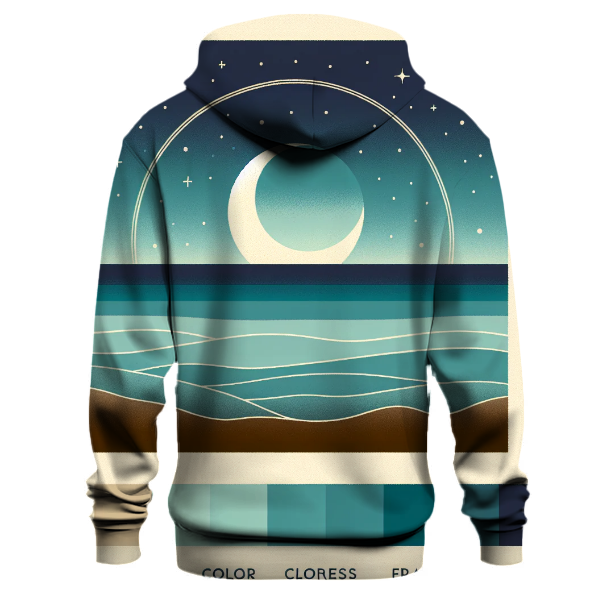 Starlit Oasis Gradient Hoodie Embroidered Hoodies