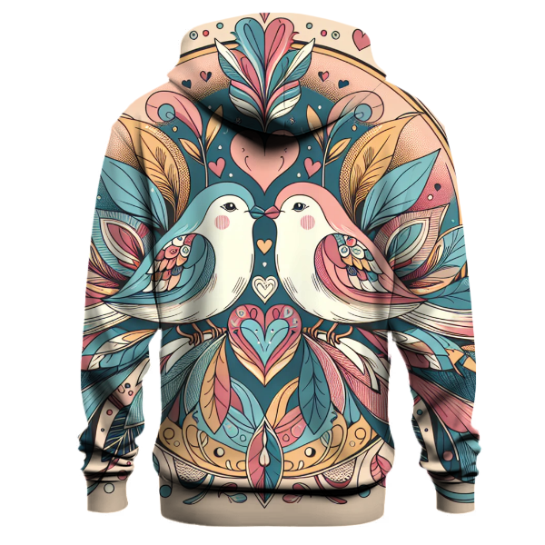 Vintage Love Birds Hoodie