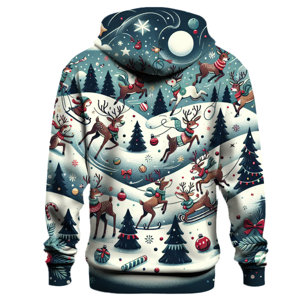 Merry Reindeer Revelry Hoodie