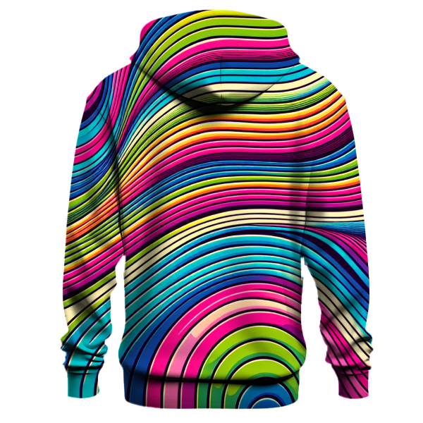 Funky Neon Stripes Hoodie