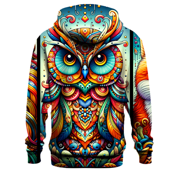 Funky Animal Portraits Hoodie