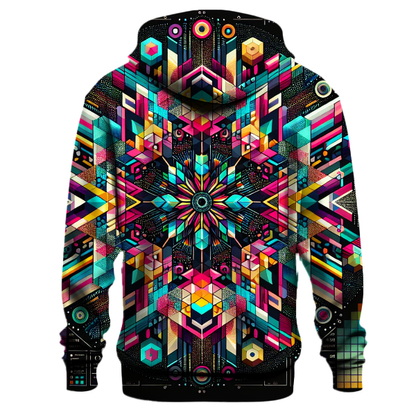 Digital Prism Delight Hoodie