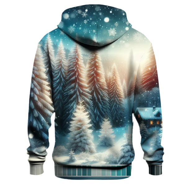 Glistening Snowy Forest Hoodie