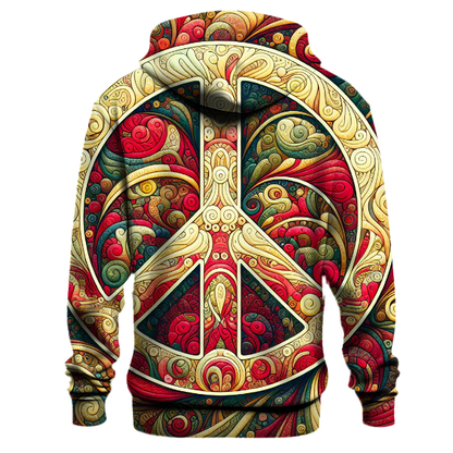 Retro Peace & Love Hoodie