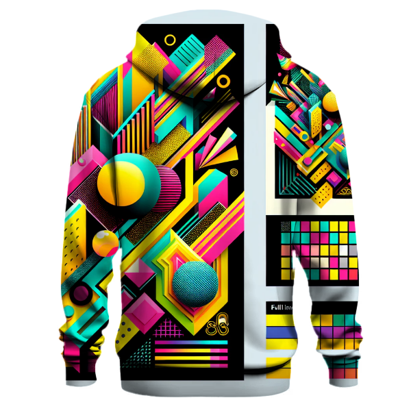 Funky Retro Shapes Hoodie