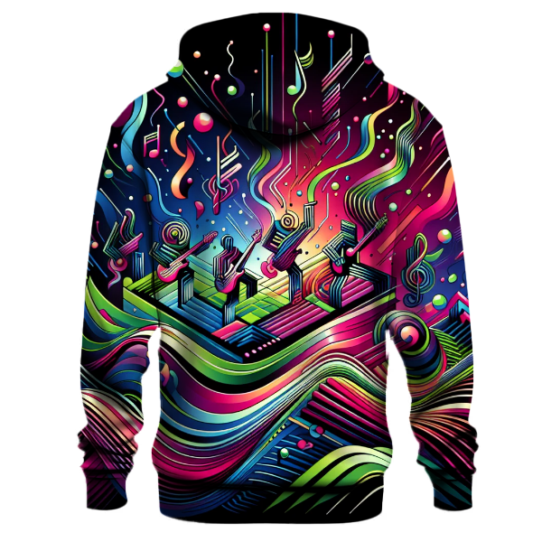 Techno Rhythm Pulse Hoodie