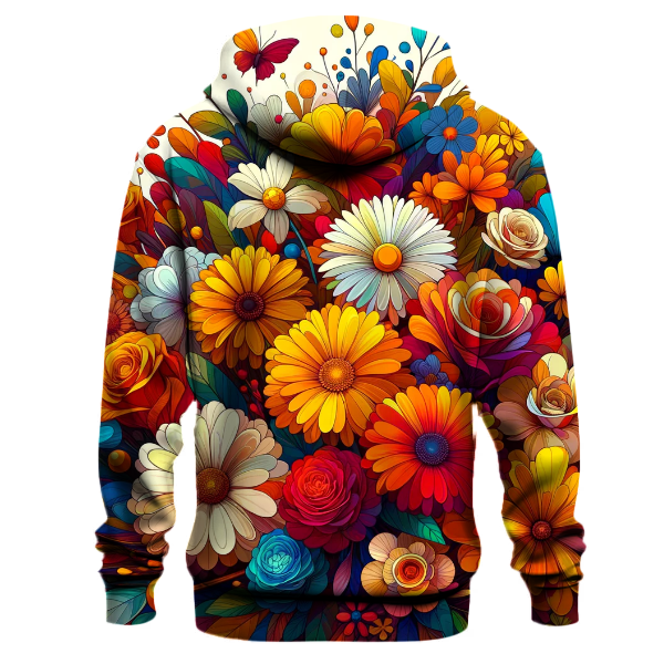 Radiant Floral Burst Hoodie