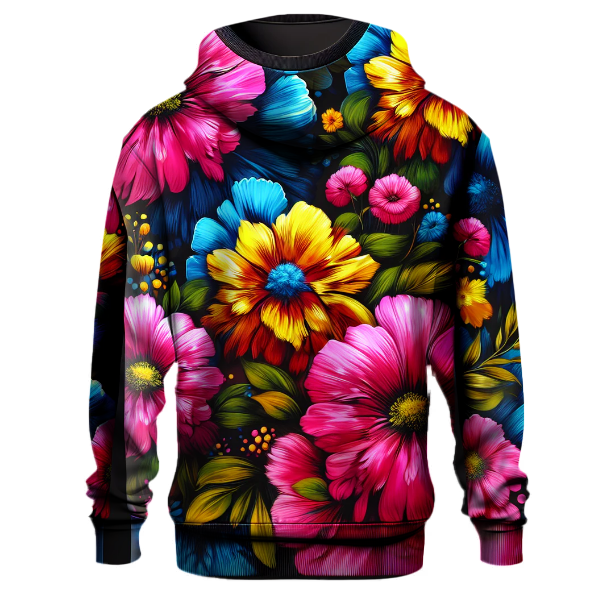 Funky Floral Burst Hoodie