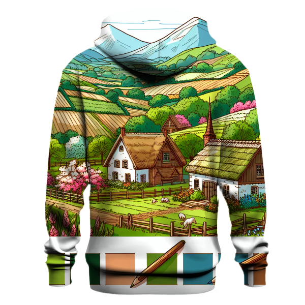 Rustic Countryside Charm Hoodie