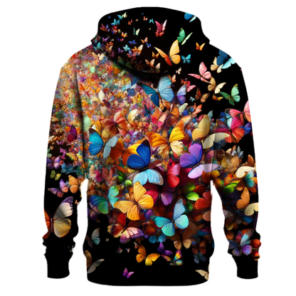 Kaleidoscope Butterfly Swarm Hoodie