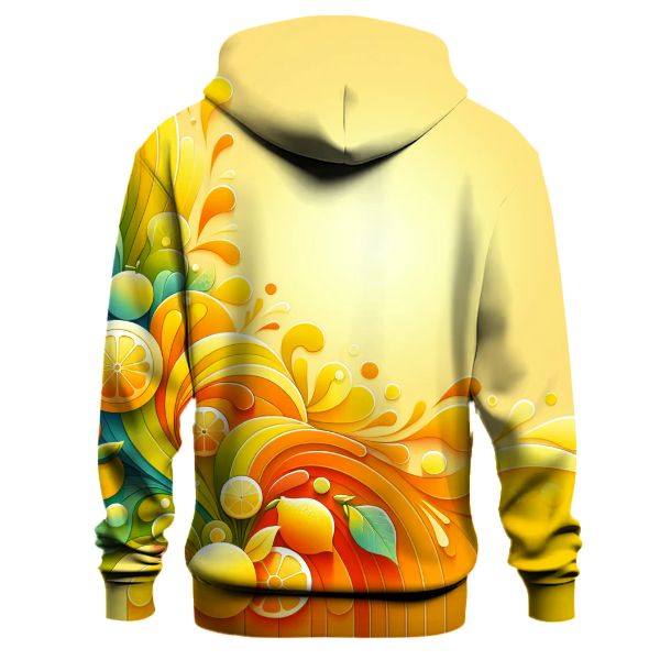 Bright Summer Citrus Gradient Hoodie