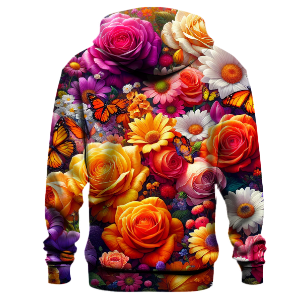 Vibrant Butterfly Garden Hoodie