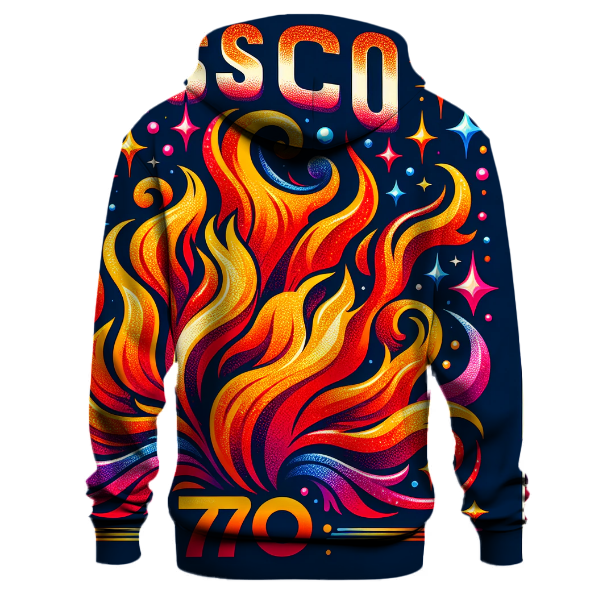 Disco Inferno Flames Hoodie