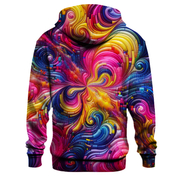 Electric Rainbow Tie-Dye Hoodie