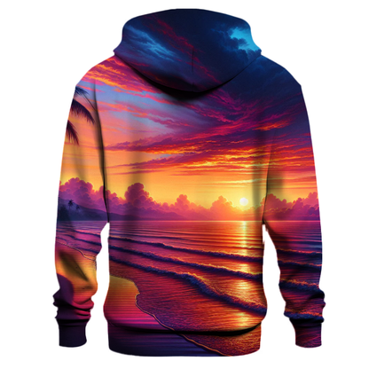 Radiant Sunset Shores Hoodie