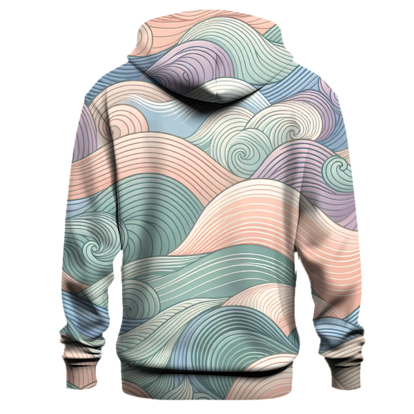 Peaceful Pastel Waves Hoodie