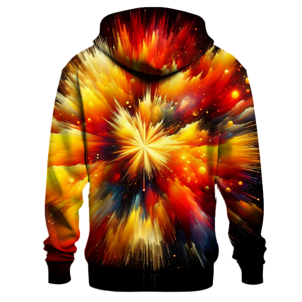 Radiant Starburst Tie-dye Design Hoodie