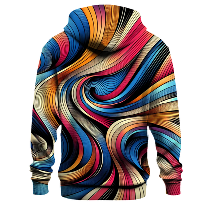 Digital Waves Design Hoodie Custom Hoodies