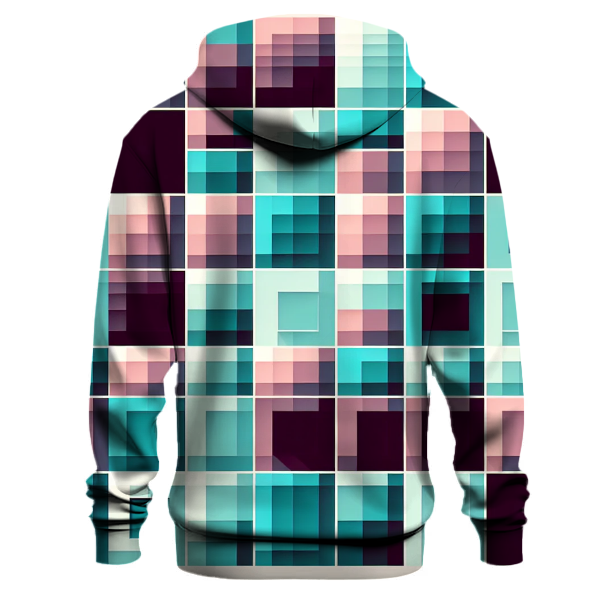 Retro Groove Grid Hoodie