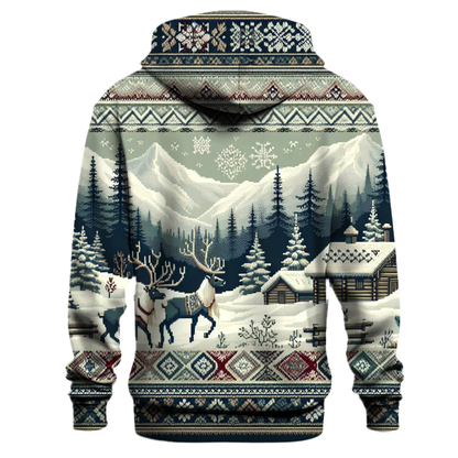 Nordic Knits and Reindeer Hoodie