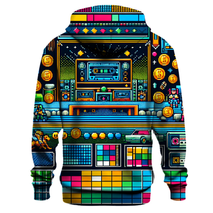 Pixelated Retro Dreams Hoodie