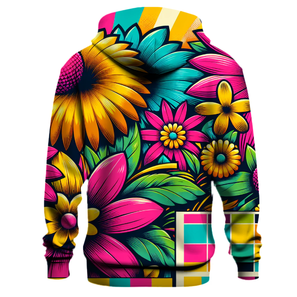 Funky Floral Blast Hoodie