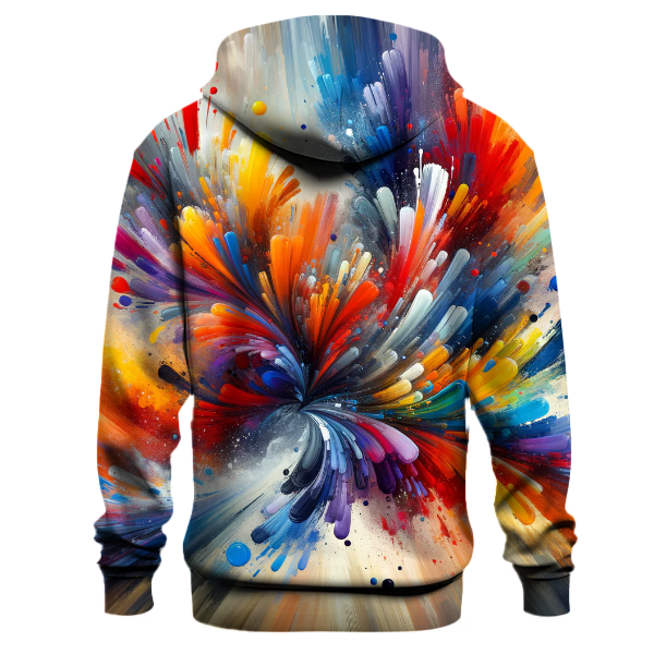 Abstract Color Splash Hoodie