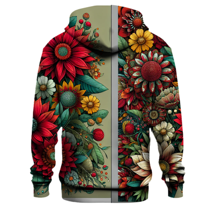 Vintage Bohemian Floral Hoodie