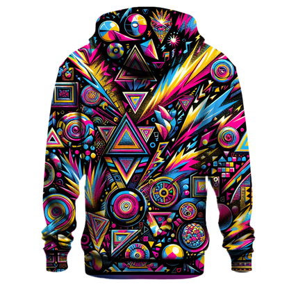 Radical 80s Patterns Hoodie