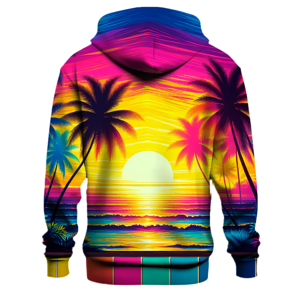 Tropical Retro Waves Hoodie