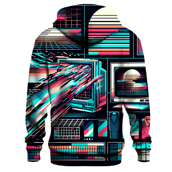 Retro Tech Glitch Hoodie