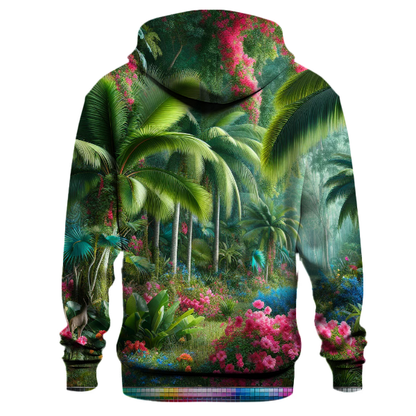 Lush Tropical Leaves Hoodie