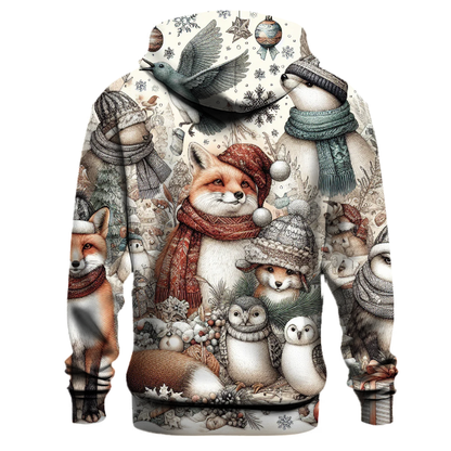 Cozy Winter Animals Hoodie