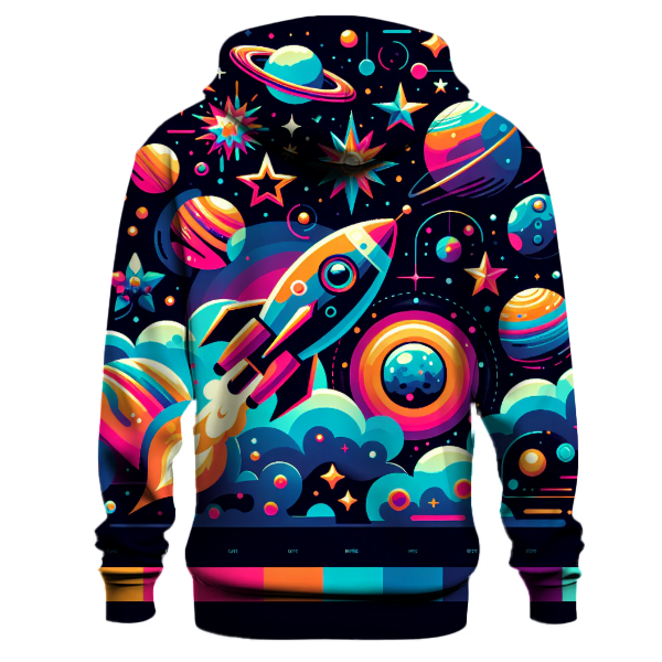 Neon Space Adventure Hoodie